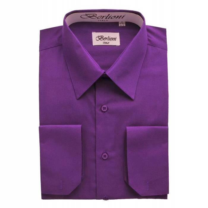 Purple dress shirts for men