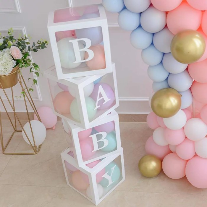 How to make baby shower decoration box