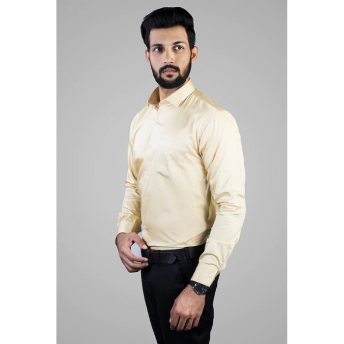 Cream color mens dress shirt