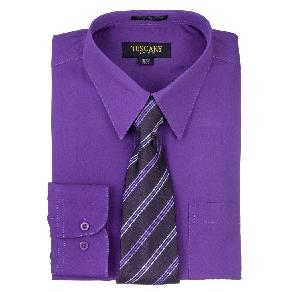 Purple dress shirts for men