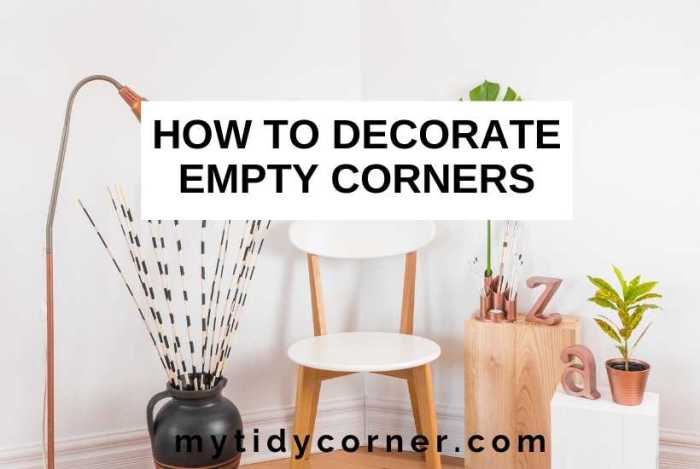 How to decorate corner of a living room