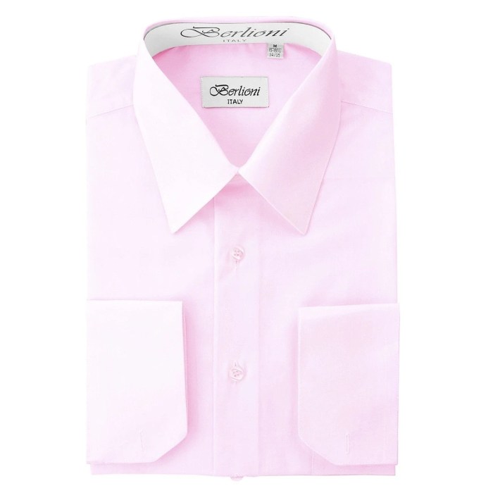 Light pink mens dress shirt