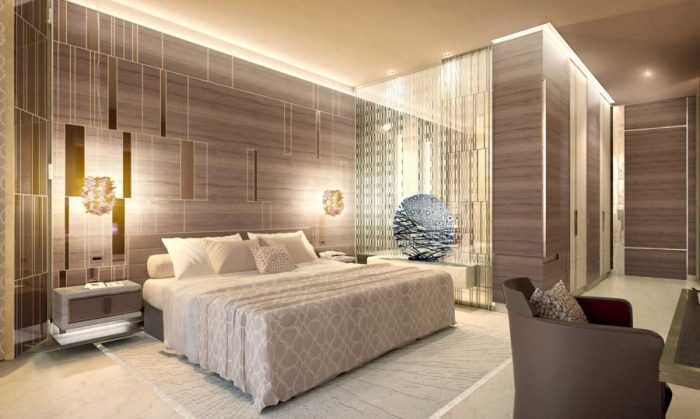 Desain interior kamar hotel bintang 5